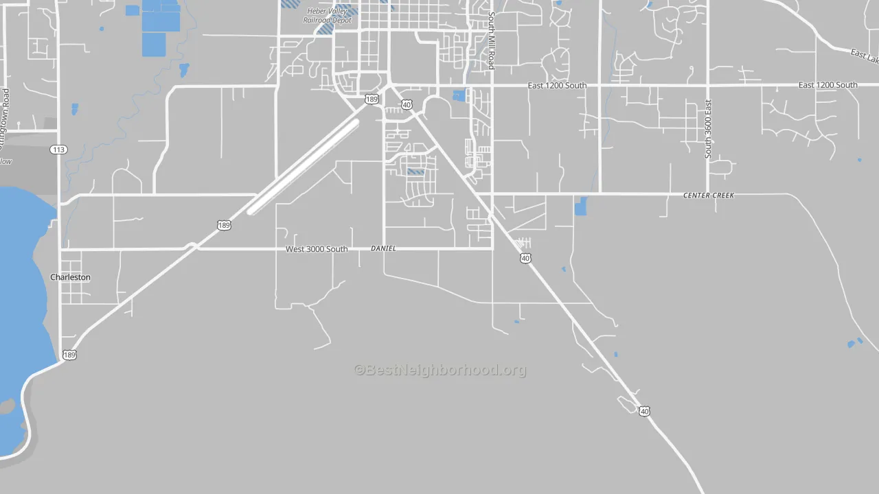 Transit Grade map of Daniel, UT