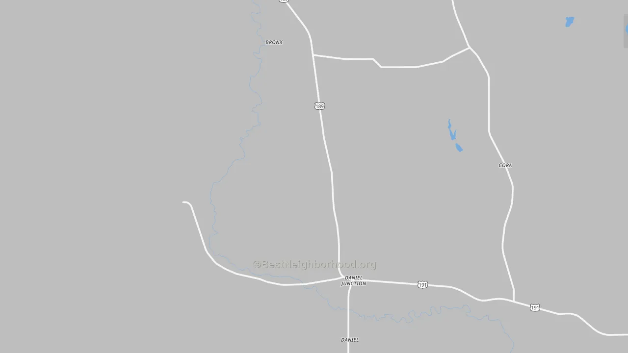 Transit Grade map of Daniel, WY