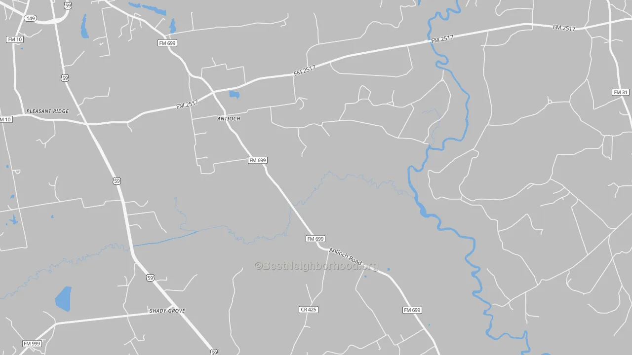 Transit Grade map of Daniels, TX