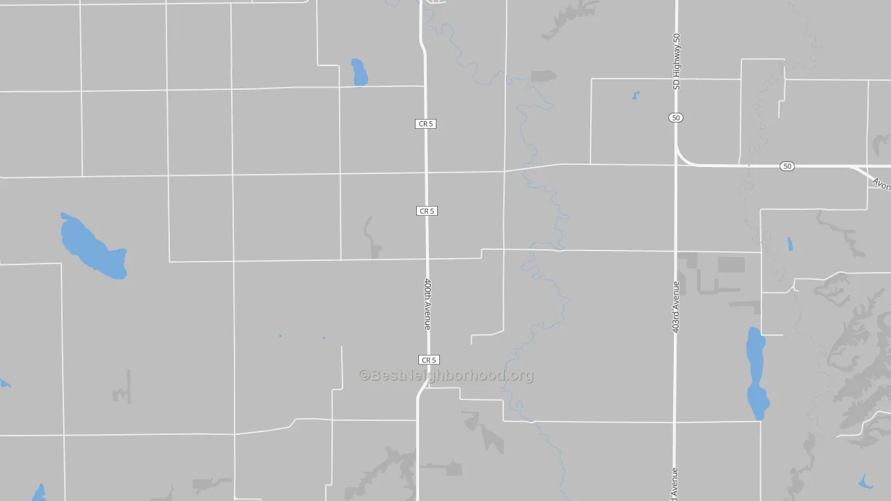 Transit Grade map of Dante, SD
