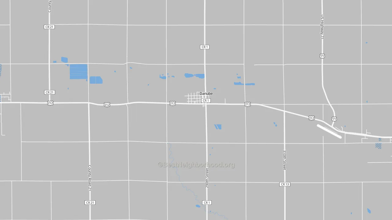 Transit Grade map of Danube, MN