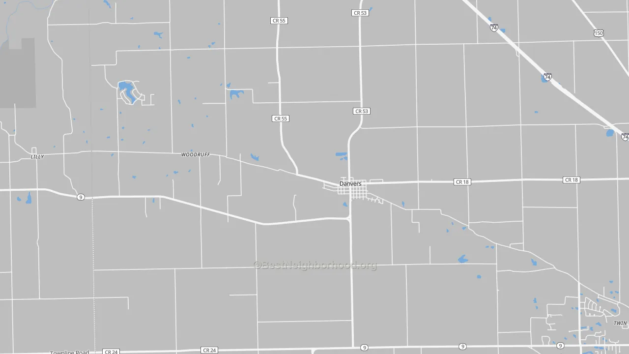 Transit Grade map of Danvers, IL
