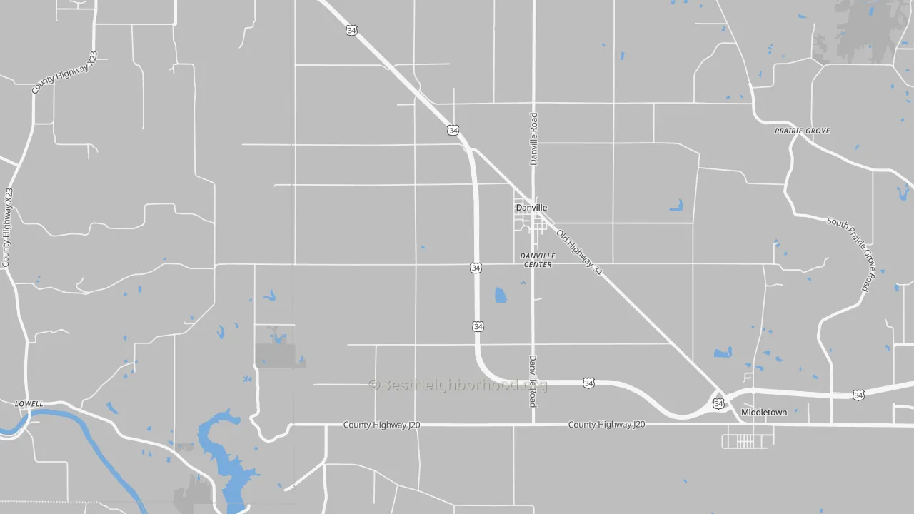Transit Grade map of Danville, IA