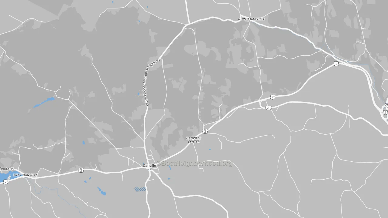 Transit Grade map of Danville, VT
