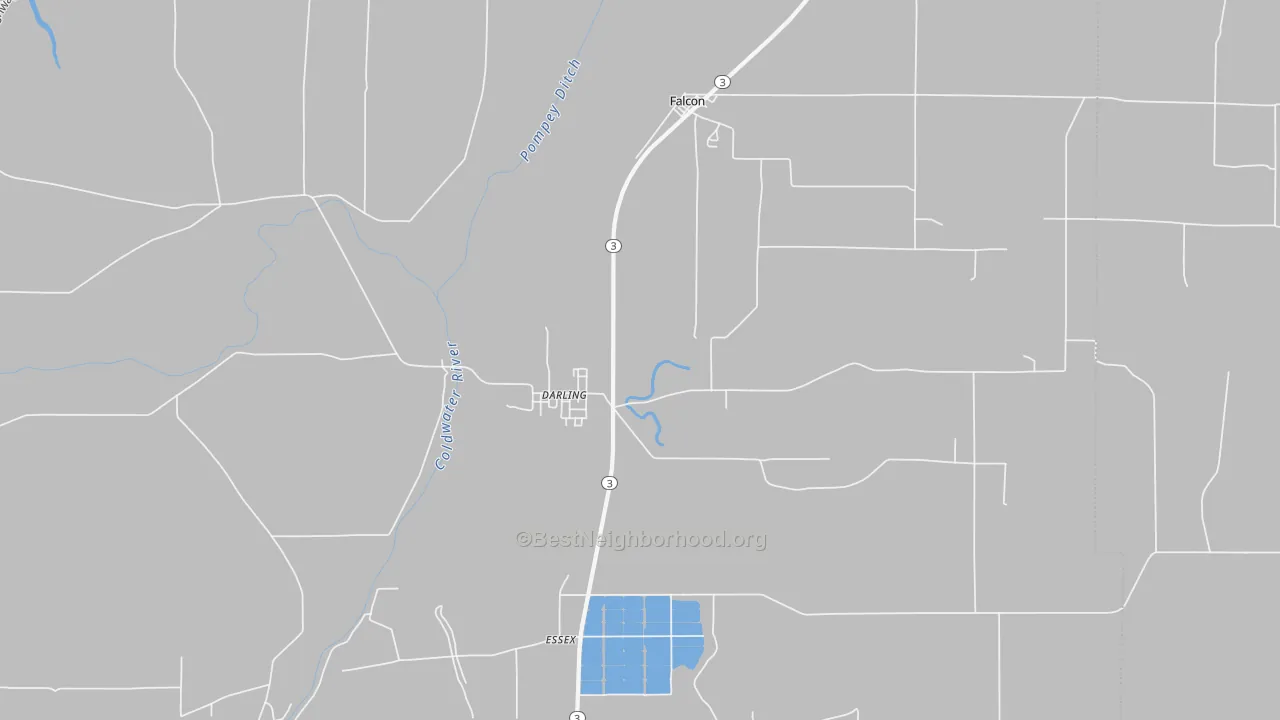 Transit Grade map of Darling, MS