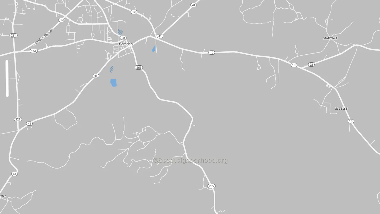 Transit Grade map of Darlington, AL