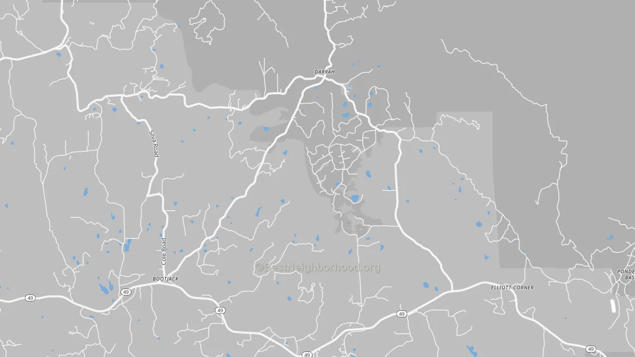 Transit Grade map of Darrah, CA