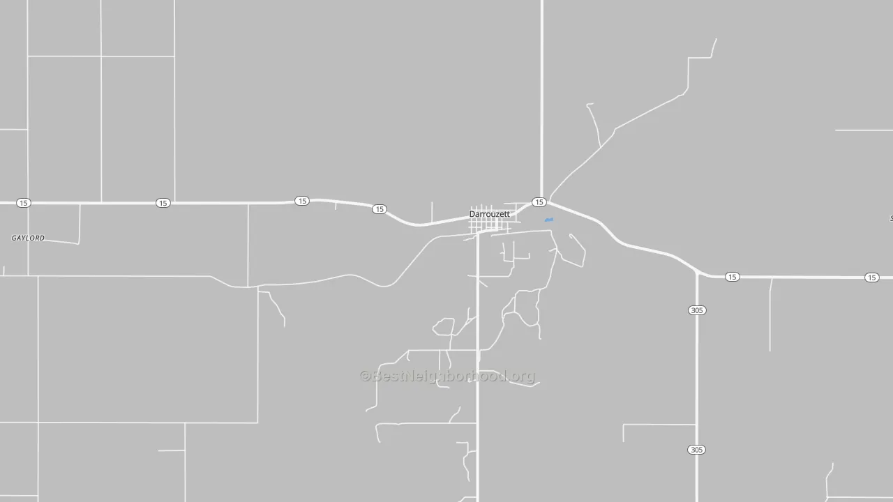 Transit Grade map of Darrouzett, TX