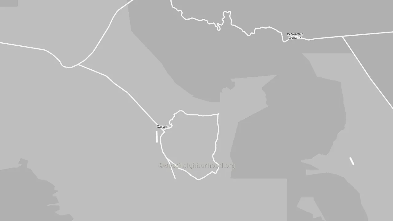 Transit Grade map of Darwin, CA