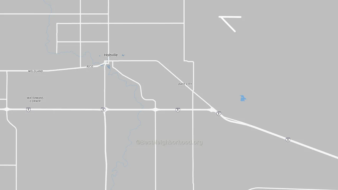 Transit Grade map of Date City, CA