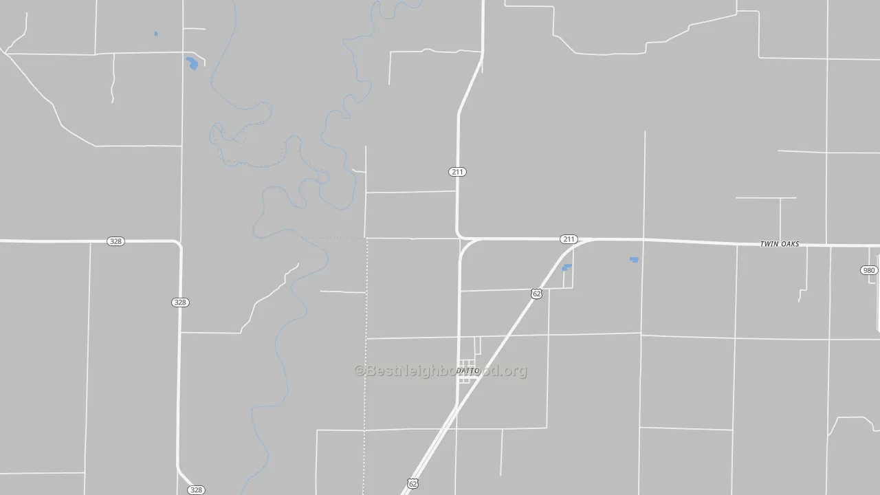 Transit Grade map of Datto, AR