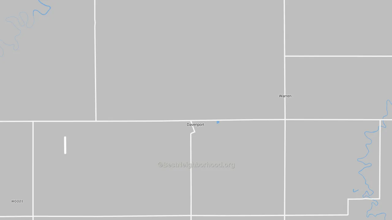 Transit Grade map of Davenport, ND