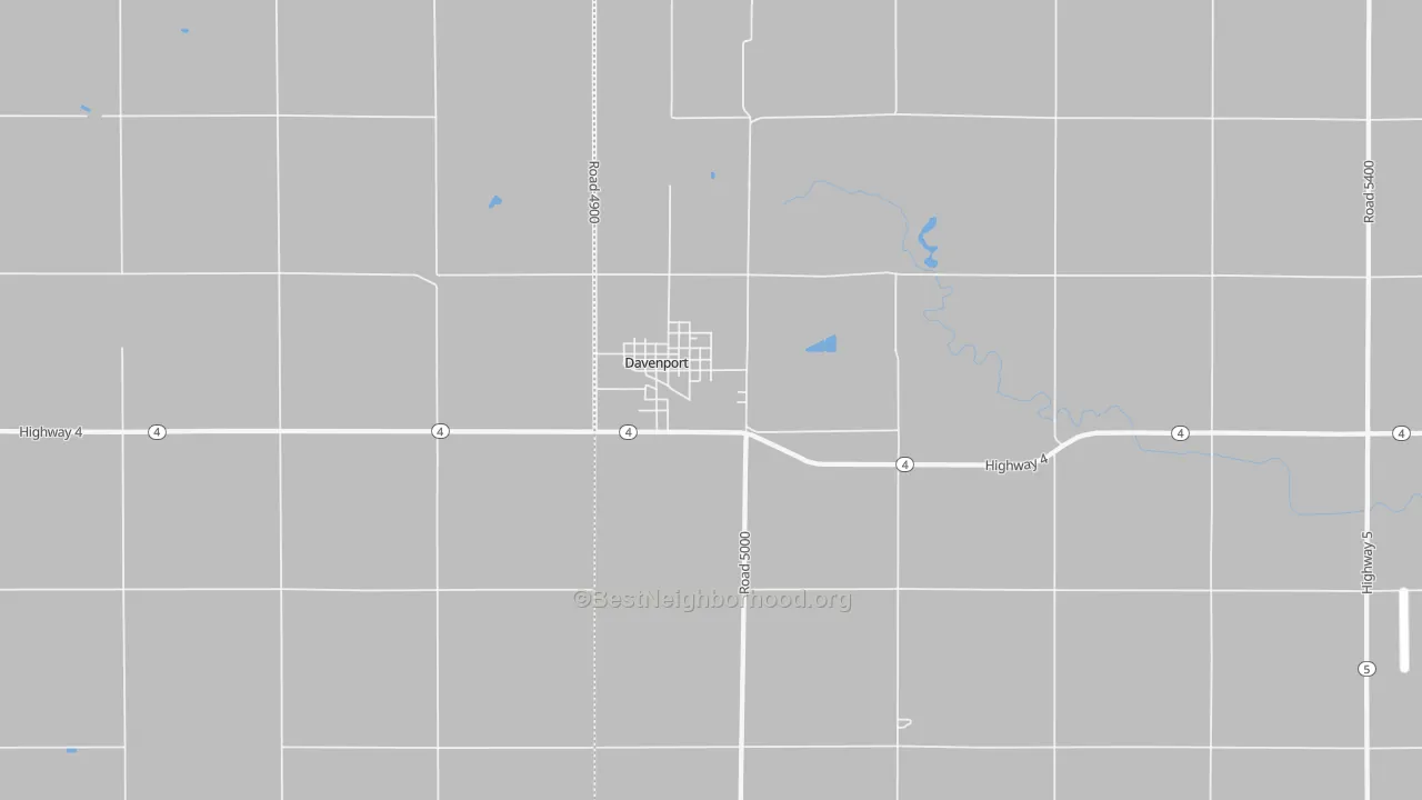 Transit Grade map of Davenport, NE