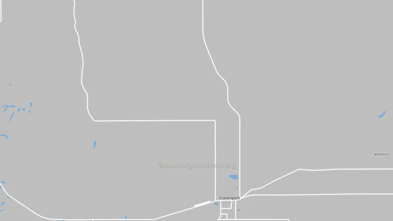 Transit Grade map of Davenport, WA