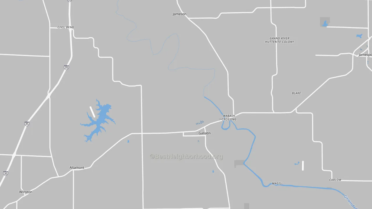 Transit Grade map of Daviess County, MO