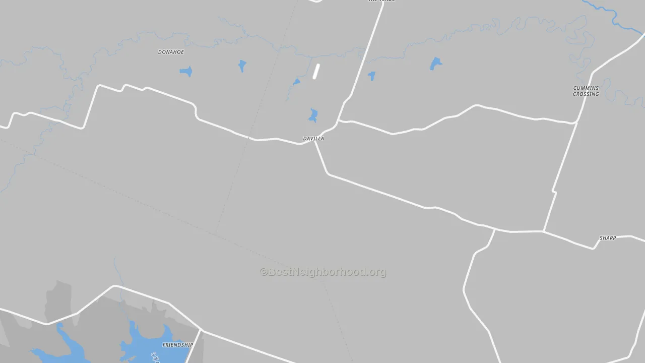 Transit Grade map of Davilla, TX