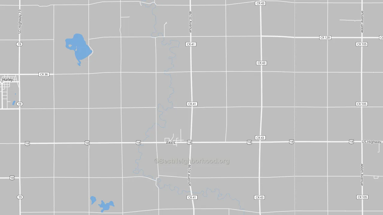 Transit Grade map of Davis, SD