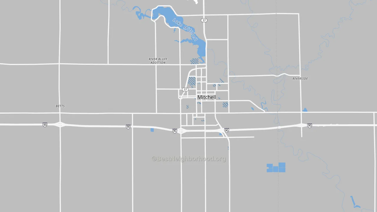 Transit Grade map of Davison County, SD