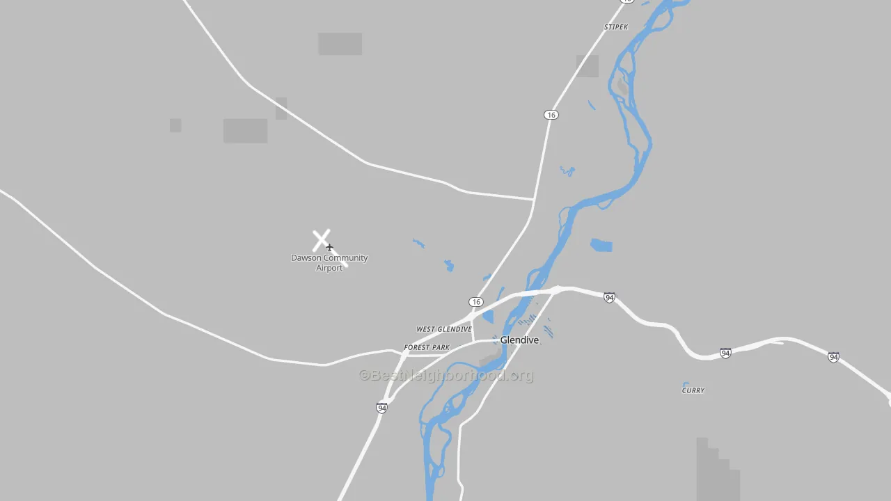 Transit Grade map of Dawson County, MT
