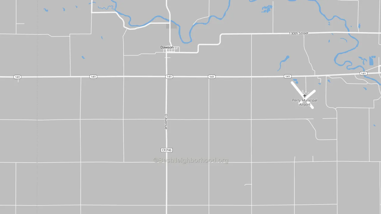 Transit Grade map of Dawson, IA
