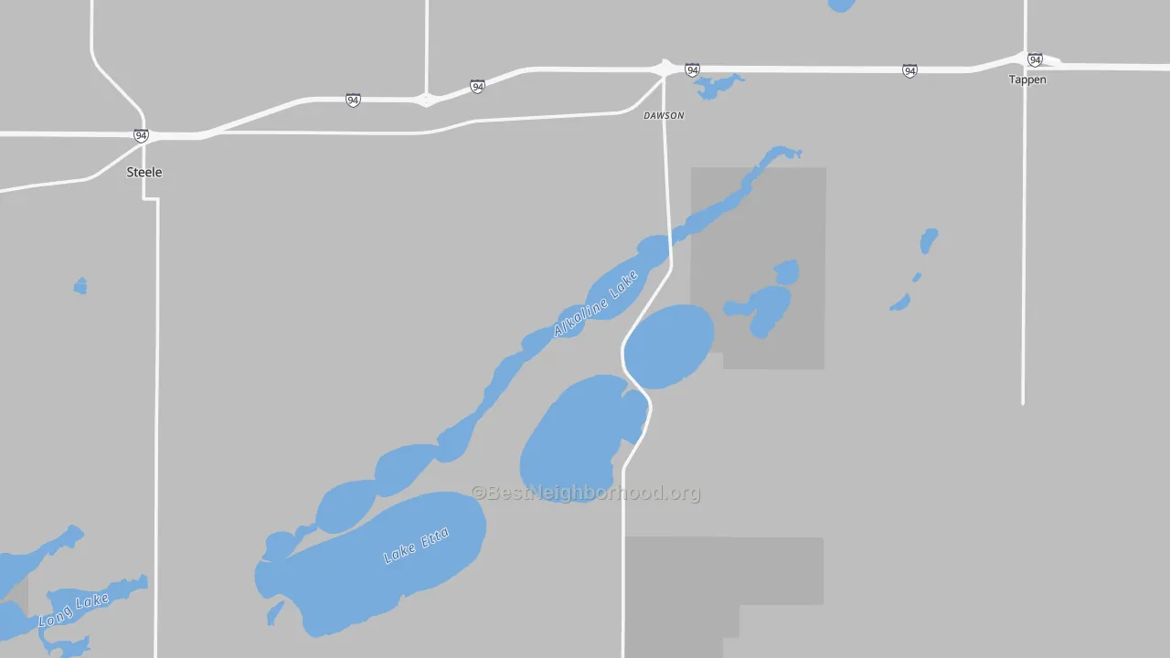 Transit Grade map of Dawson, ND