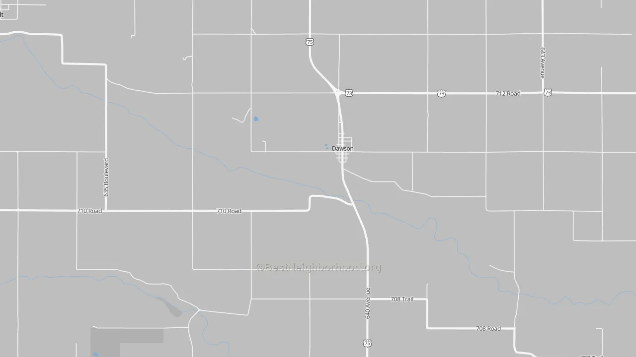 Transit Grade map of Dawson, NE