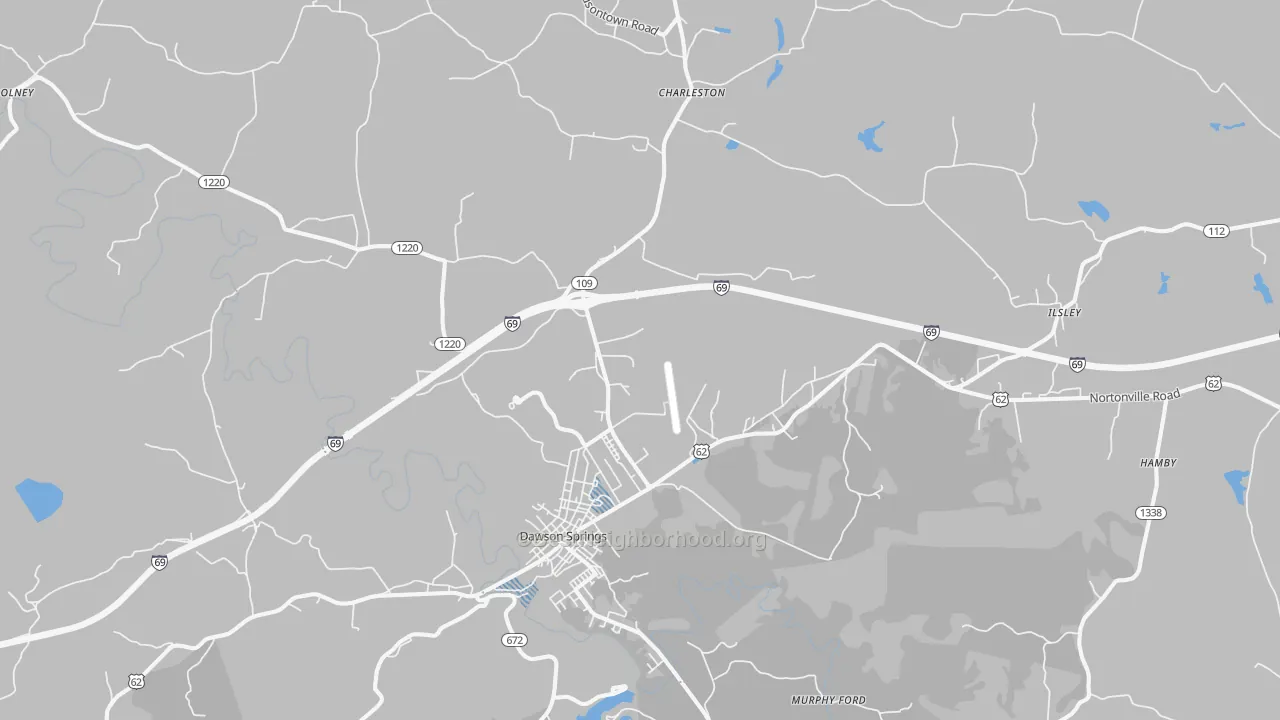 Transit Grade map of Dawson Springs, KY