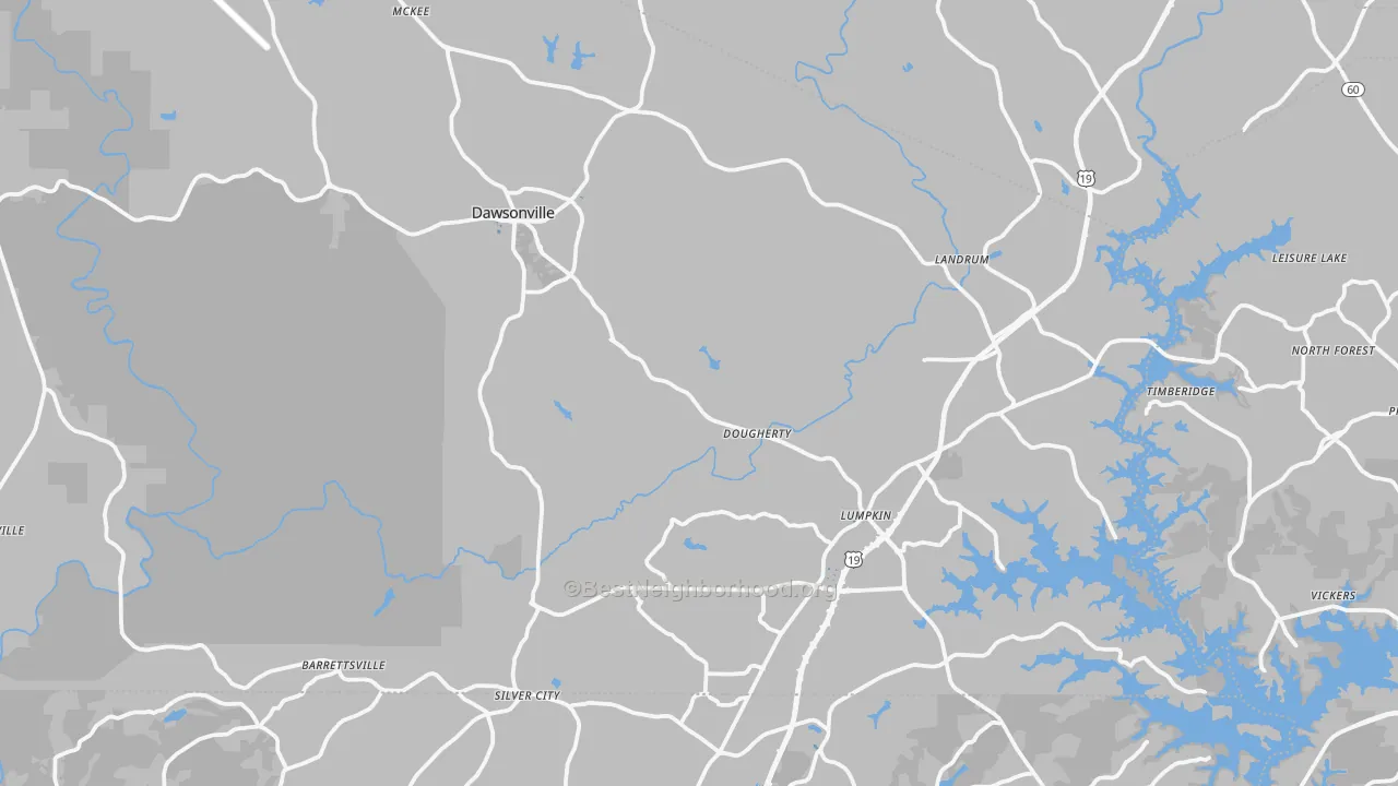 Transit Grade map of Dawsonville, GA