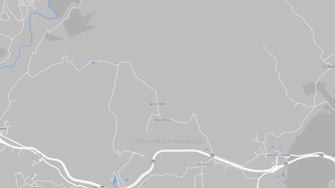 Transit Grade map of Daysville, TN