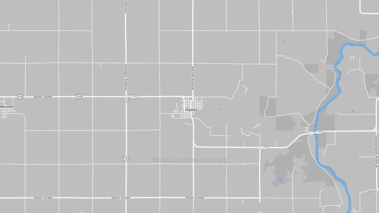Transit Grade map of Dayton, IA
