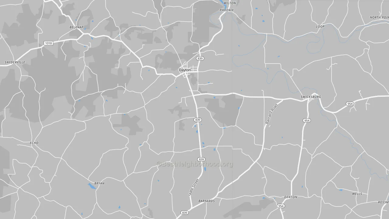 Transit Grade map of Dayton, PA