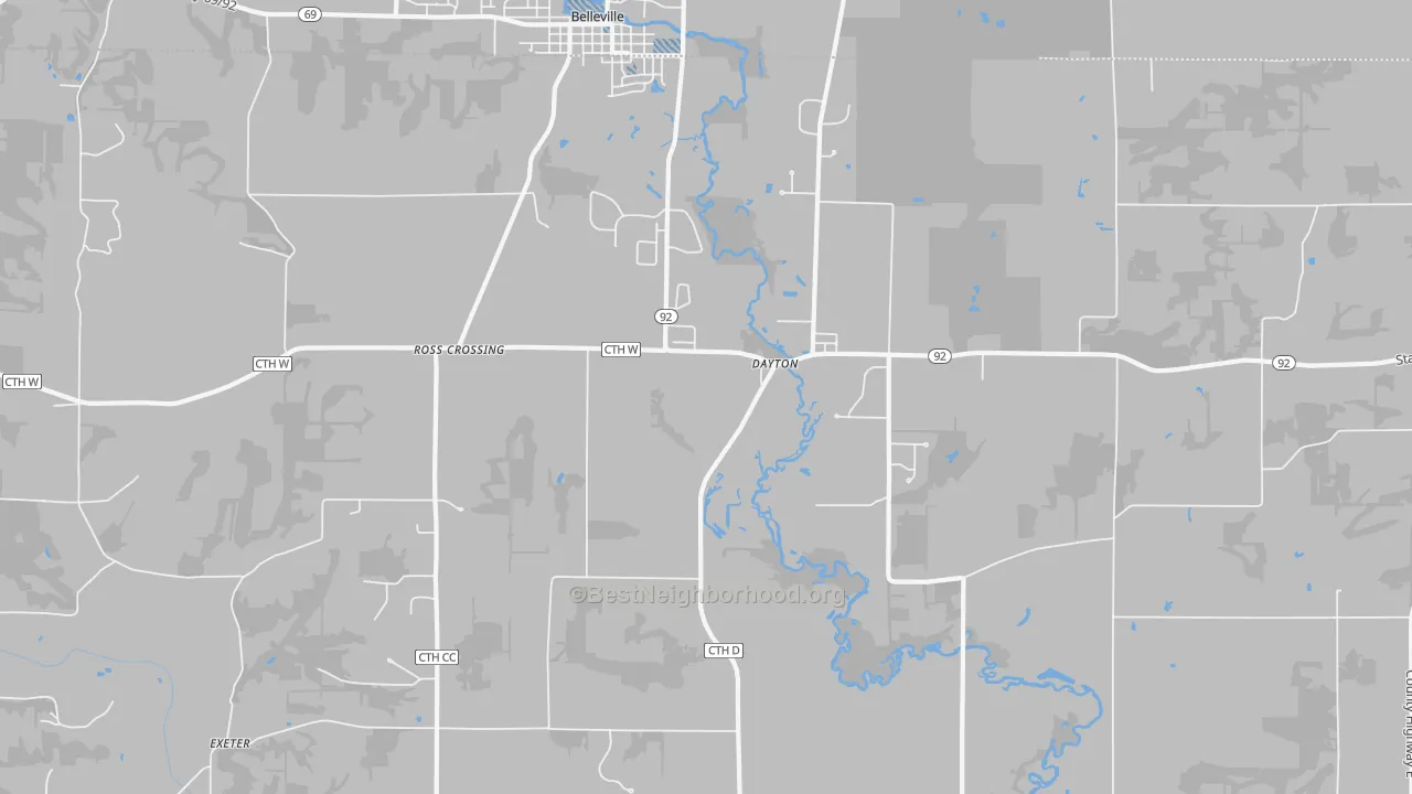 Transit Grade map of Dayton, WI