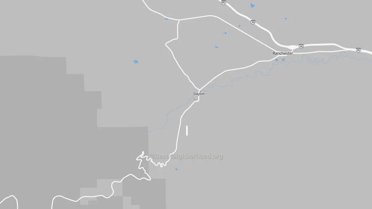 Transit Grade map of Dayton, WY