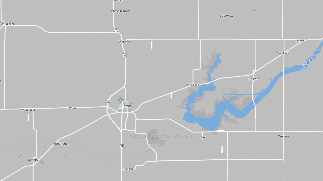 Transit Grade map of De Witt County, IL
