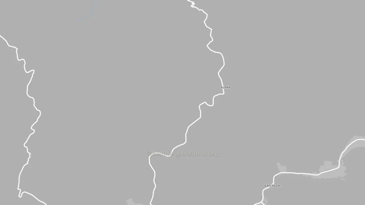 Transit Grade map of Deadwood, OR