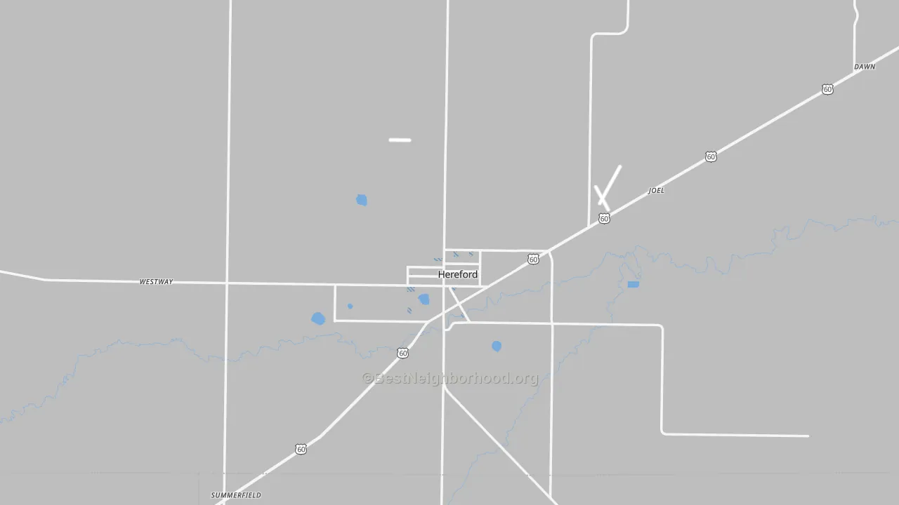 Transit Grade map of Deaf Smith County, TX