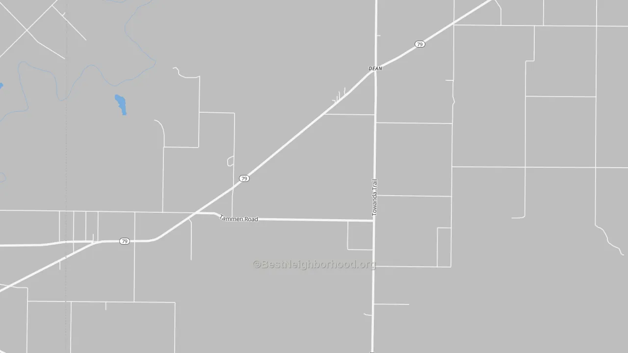 Transit Grade map of Dean, TX