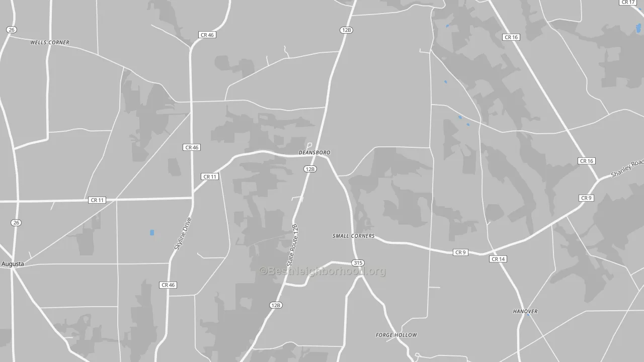 Transit Grade map of Deansboro, NY