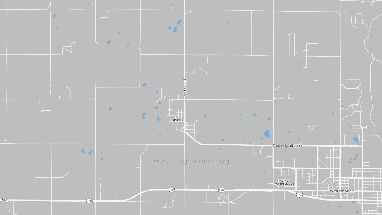 Transit Grade map of Dearing, KS