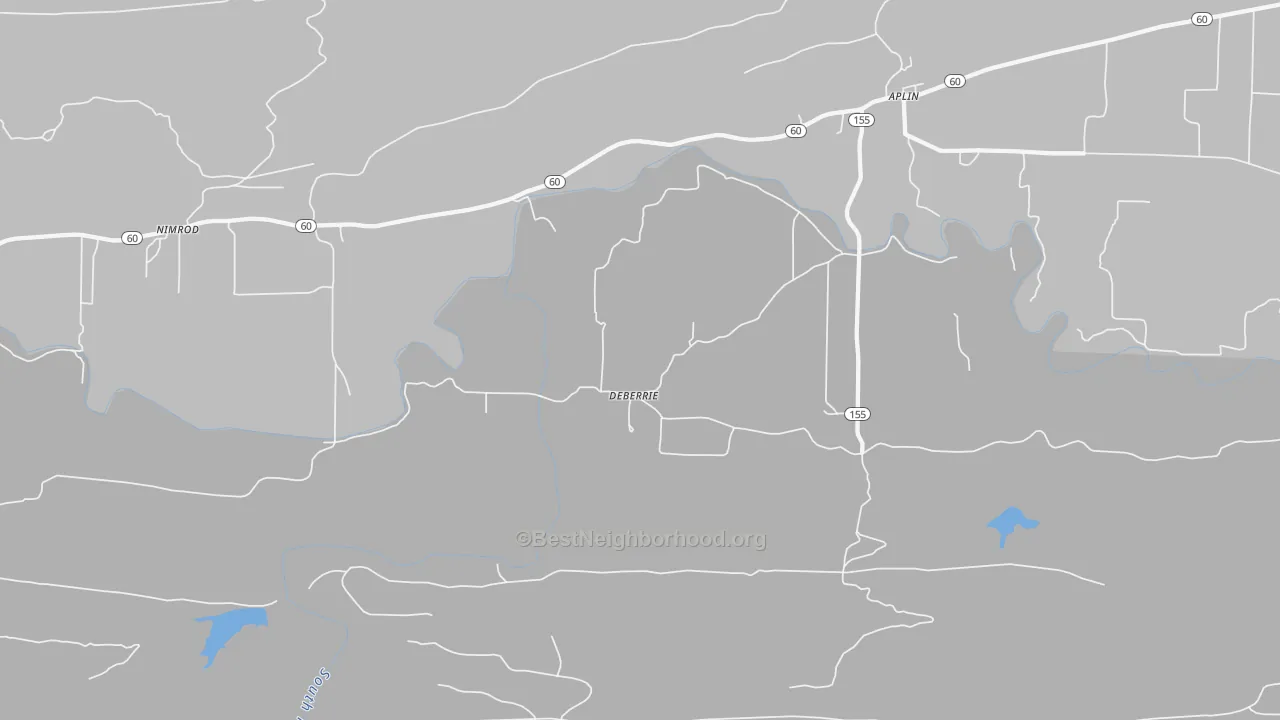 Transit Grade map of DeBaerrie, AR