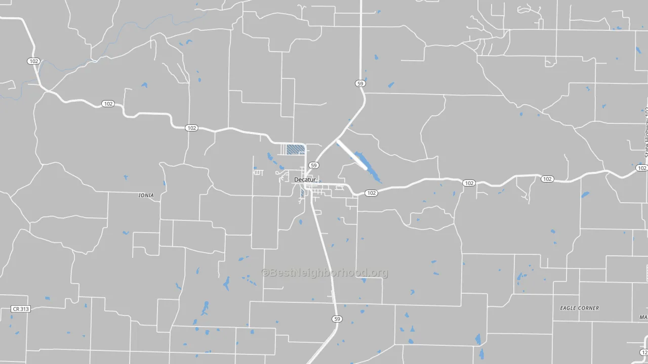 Transit Grade map of Decatur, AR