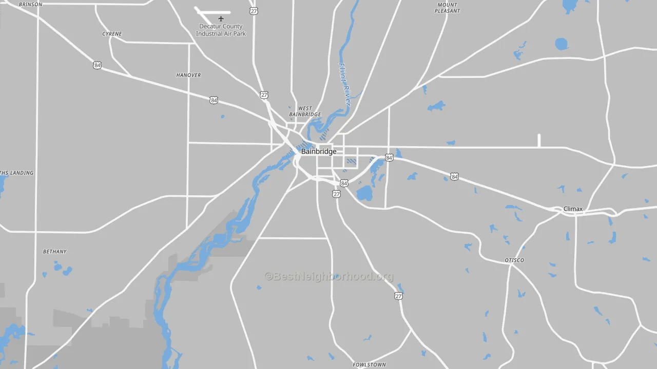 Transit Grade map of Decatur County, GA