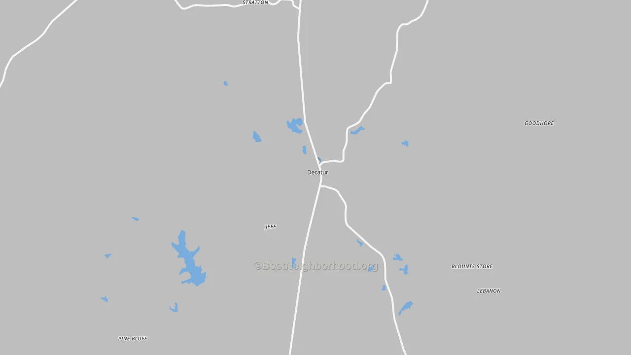Transit Grade map of Decatur, MS