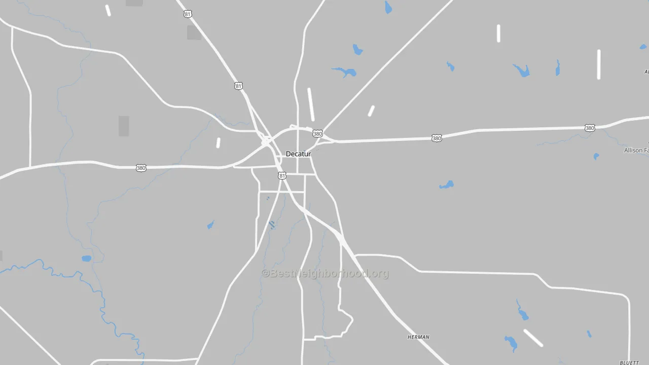 Transit Grade map of Decatur, TX