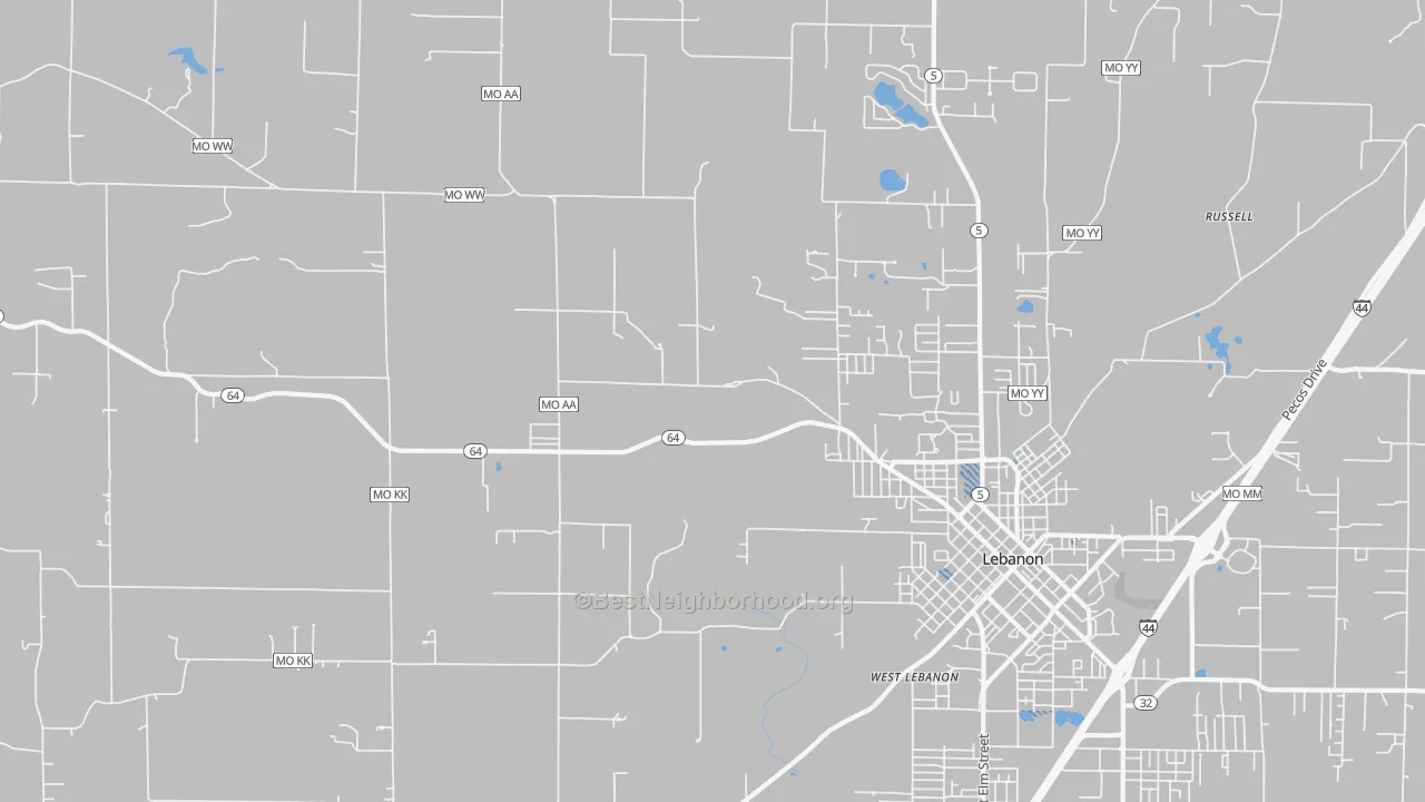 Transit Grade map of Decaturville, MO