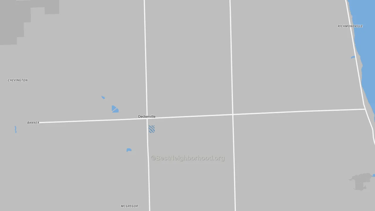 Transit Grade map of Deckerville, MI