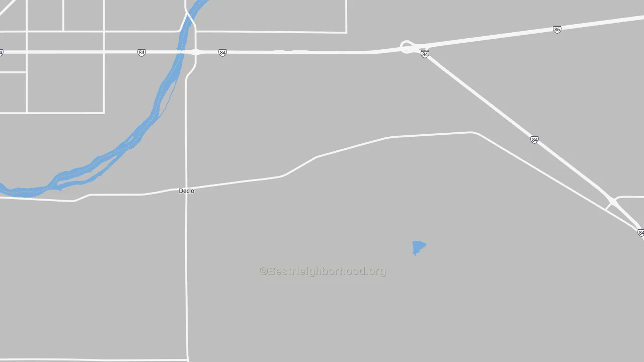 Transit Grade map of Declo, ID