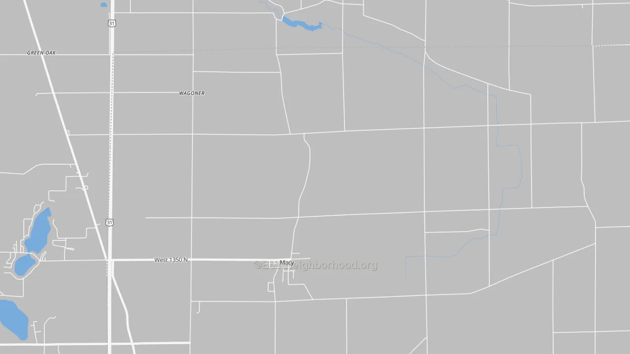 Transit Grade map of Deedsville, IN