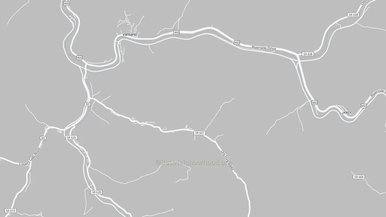 Transit Grade map of Deel, VA