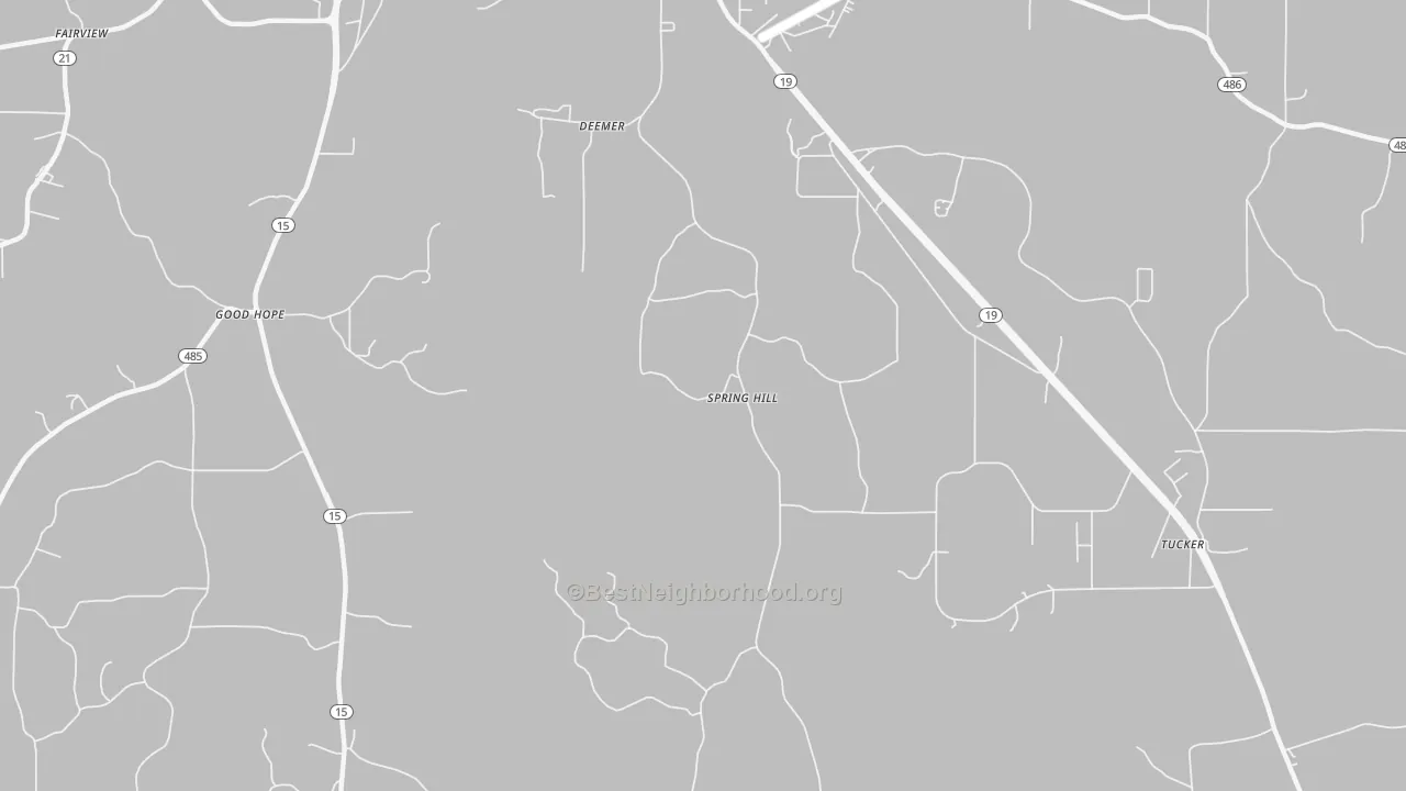 Transit Grade map of Deemer, MS